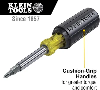 Highlights the cushion-grip handle feature to communicate enhanced torque and comfort during use, reassuring shoppers of ergonomic design. Communicates the primary benefit of the cushion-grip handle…