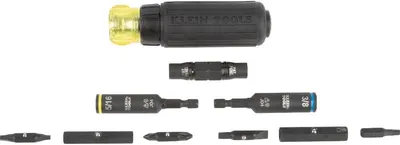 Shows all the components and accessories included in the Klein Tools kit, helping shoppers understand exactly what they will receive with their purchase.