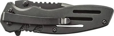 Provides a clear, distraction-free view of the folding knife's design and construction for catalog purposes.