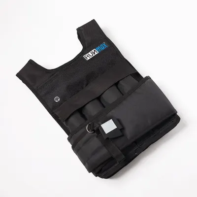 Provides a clean, catalog-style view of the weighted vest product on a white background with no distractions, allowing shoppers to see the product clearly.