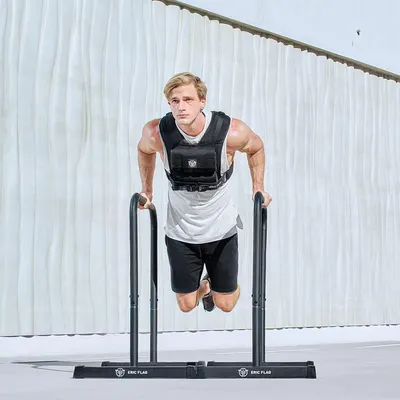 Demonstrates the product in use during a real-world workout scenario, showing the weighted vest being worn during an intense exercise to help shoppers visualize themselves using it.