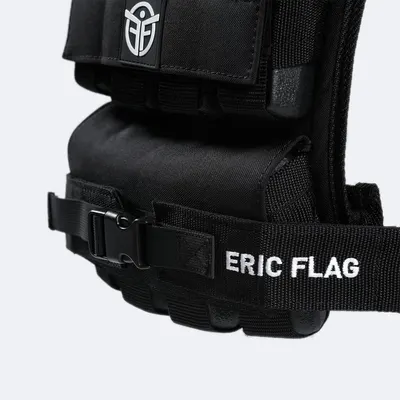 Showcases the ERIC FLAG brand identity through prominent logo placement and brand name on the product, building brand recognition and trust with shoppers.