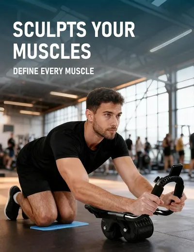 Communicates that the product helps users sculpt and define their muscles through effective core workouts.