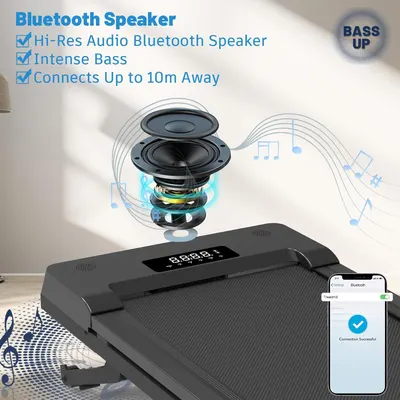 Demonstrates the internal speaker construction and layered audio components to communicate superior sound quality and wireless connectivity capabilities. Highlights three distinct product benefits…