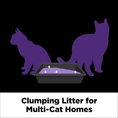Communicates that this clumping litter is specifically designed for households with multiple cats, reassuring shoppers that the product can handle the demands of more than one pet.