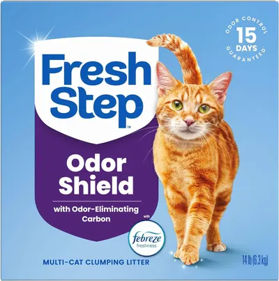 Communicates a quantifiable performance claim that the product guarantees odor control for 15 days, reassuring shoppers of its effectiveness and long-lasting freshness. Highlights the primary…