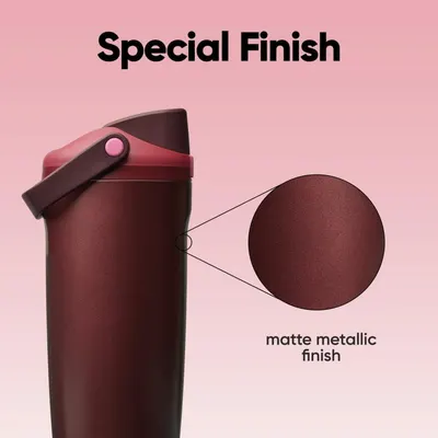 Highlights the special matte metallic finish of the product to communicate premium quality and aesthetic appeal to shoppers. Communicates the product's special matte metallic finish as a key…