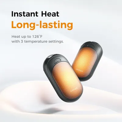 Communicates the product's heating performance with a specific temperature metric (126°F) and multiple temperature settings to reassure shoppers of its effectiveness and customization options.…