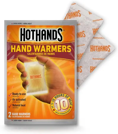 Shows the customer exactly what they will receive in the package: the outer packaging and the individual hand warmer packets inside, helping them understand the quantity and format of the product.…