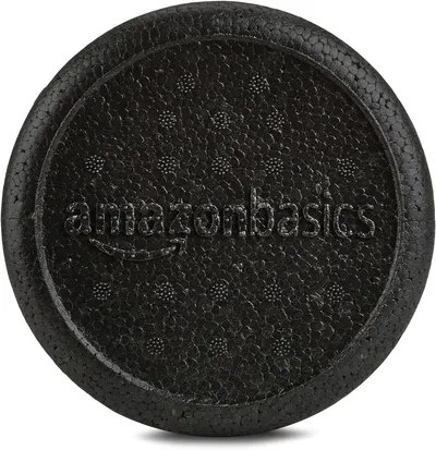 Provides a clean, catalog-style view of the product showing its textured surface and AmazonBasics branding without distractions.