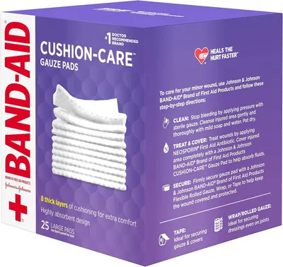 Provides clear step-by-step instructions on how to properly use the gauze pads for wound care, reassuring shoppers that the product is easy to use correctly. Highlights multiple distinct product…