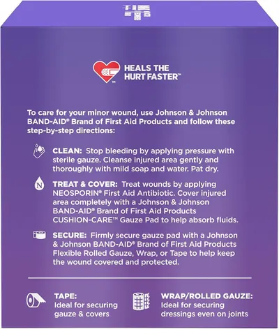 Provides clear step-by-step instructions on how to properly clean, treat, and secure minor wounds using the product, educating shoppers on correct usage to build confidence in the product's…