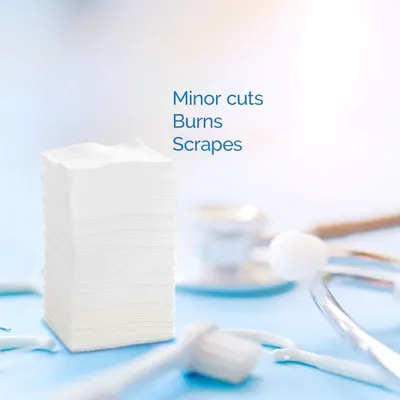 Demonstrates the multiple use cases for the product, showing it can be used for treating minor cuts, burns, and scrapes to reassure shoppers of its versatility.