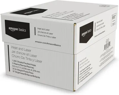 Shows the physical product packaging on a clean white background to give shoppers a clear view of what they will receive, including the Amazon Basics branding and product specifications.