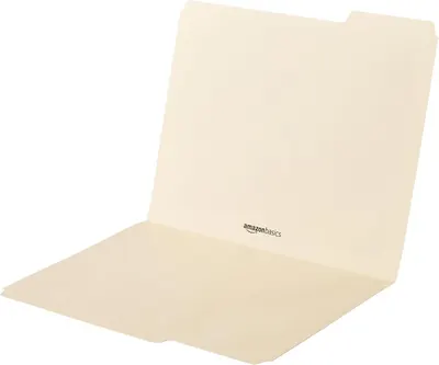 Provides a clean, catalog-style view of the product (file folder) to show its physical appearance and color without distractions.