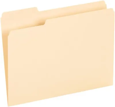 Provides a clean, catalog-style view of the file folder product on a white background with no text or design elements, allowing shoppers to see the product clearly.