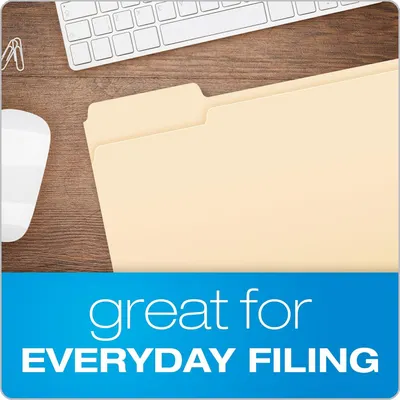 Demonstrates the product's suitability for everyday office and workspace filing needs, showing it in a professional desk environment.
