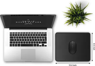 Communicates the exact physical size of the mouse pad (8.3 x 10.2 inches) to help shoppers understand if it will fit their workspace and accommodate their mouse usage.