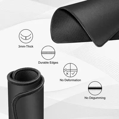Communicates multiple quality and durability features of the mat to reassure shoppers about its construction, longevity, and resistance to wear.