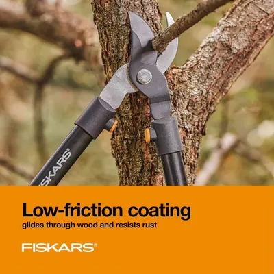Highlights the product's low-friction coating that enables smooth cutting through wood and prevents rust, reassuring shoppers of durability and ease of use.