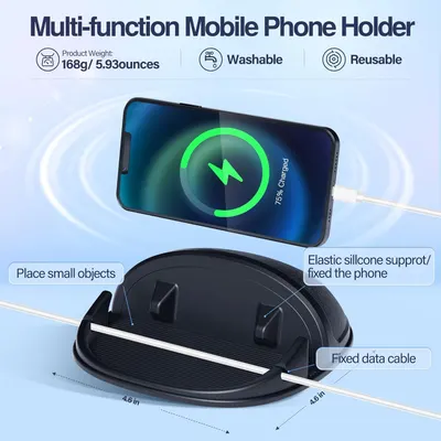 Breaks down the physical components and functional zones of the phone holder to help shoppers understand how each part works and what the product includes. Highlights multiple distinct benefits of…