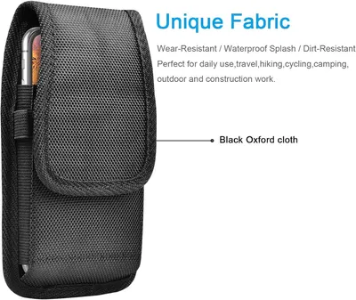Highlights the specific fabric material used in the product construction, emphasizing its wear-resistant, waterproof, and dirt-resistant properties for various use cases. Communicates multiple key…