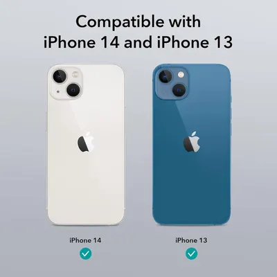 Communicates which iPhone models the product is compatible with, reassuring shoppers that it will fit both iPhone 14 and iPhone 13.