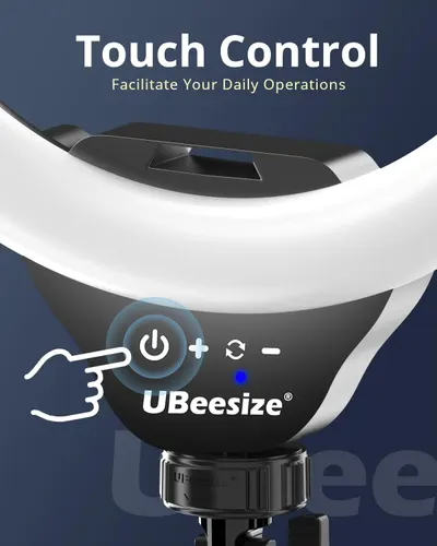 Highlights the product's touch control feature to communicate ease of use and modern convenience for daily operations.
