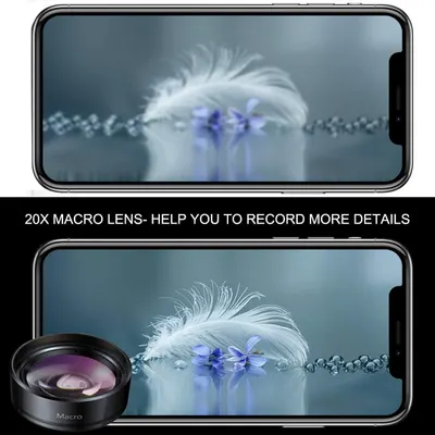 Communicates the powerful 20X magnification capability of the macro lens to show shoppers they can capture extreme close-up detail in their photography. Demonstrates the benefit of capturing…