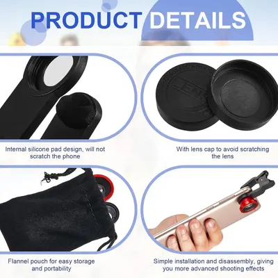 Communicates multiple distinct product benefits in a segmented 4-panel layout, highlighting protective features, portability, and ease of use to reassure shoppers about the product's thoughtful…