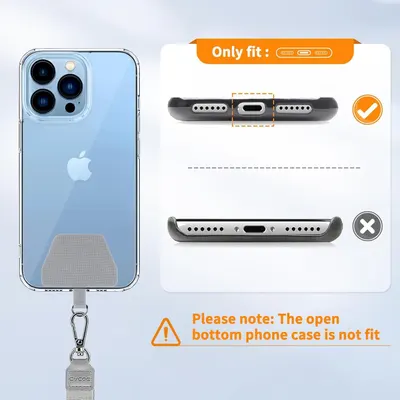 Shows which phone models and port configurations are compatible with this case, helping shoppers confirm fit before purchase.