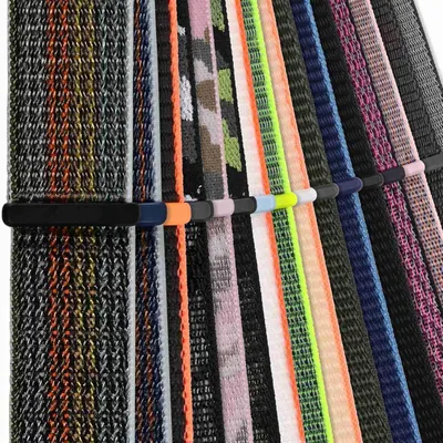 Showcases the brand's full range of color and pattern options for watch straps, helping shoppers visualize the variety available and choose their preferred style.