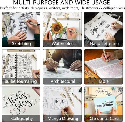 Demonstrates the versatility of the product by showing it can be used across multiple creative applications and use cases, from art to design to writing.