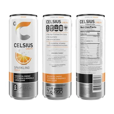 Provides a clean, catalog-style view of the product from multiple angles (front, back, and side) to help shoppers understand the packaging design, branding, and nutritional information.