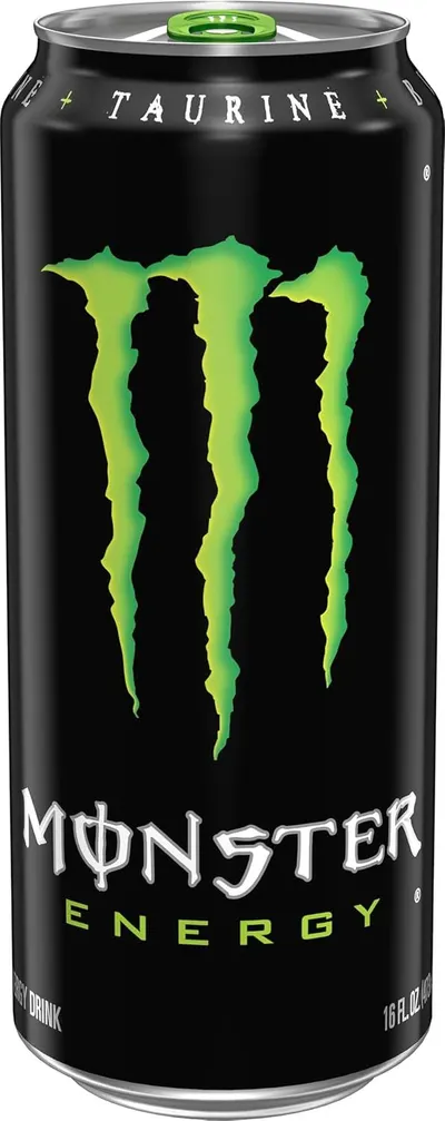 Displays the Monster Energy drink can in a clean, catalog-style format to show the product packaging and branding clearly.