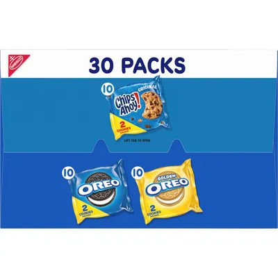 Shows shoppers exactly what cookie varieties and quantities are included in the 30-pack bundle, helping them understand the assortment they will receive.