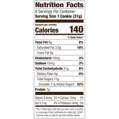 Provides detailed nutritional information to help shoppers make informed dietary decisions and understand the product's nutritional profile per serving.