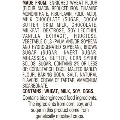 Provides complete ingredient list, allergen warnings, and GMO disclosure to inform shoppers about what's in the product and help them make informed purchasing decisions based on dietary needs and…