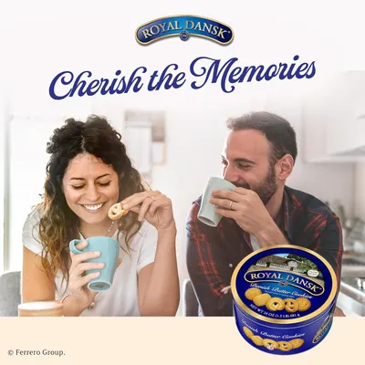 Communicates the brand's emotional positioning around nostalgia and memory-making, reinforcing Royal Dansk as a product associated with cherished moments and traditions.