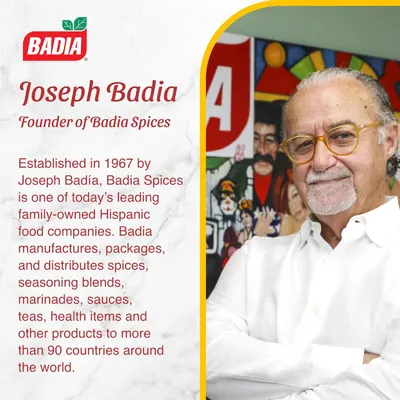 Communicates the brand's heritage and credibility by introducing the founder Joseph Badia and the company's establishment in 1967, building trust and emotional connection with shoppers through the…