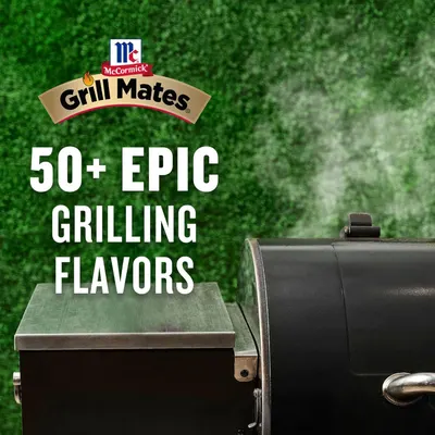 Communicates the breadth of the McCormick Grill Mates product line, emphasizing that the brand offers 50+ different grilling flavors to reassure shoppers they have extensive variety and options.