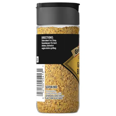 Provides a clean, catalog-style view of the seasoning product showing the container, label details, and product contents for shoppers to see exactly what they're purchasing.
