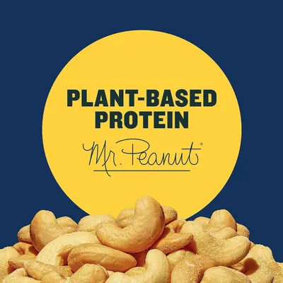 Highlights that the product is made from plant-based protein (peanuts), appealing to health-conscious and vegan/vegetarian shoppers seeking natural protein sources.