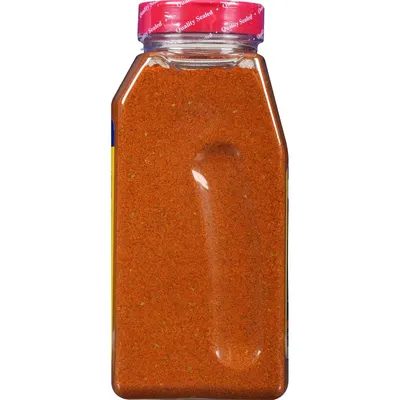Provides a clean, catalog-style view of the spice jar product to show its appearance, packaging, and contents clearly without distractions.