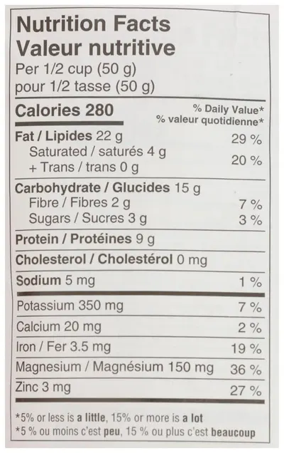 Provides detailed nutritional information per serving to help shoppers make informed dietary decisions and understand the product's nutritional profile.