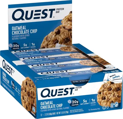 Shows the Quest protein bar product packaging in a clean, catalog-style presentation to help shoppers clearly see the product they are purchasing.