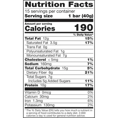 Provides comprehensive nutritional information to help shoppers make informed dietary decisions and understand the product's health profile across multiple nutritional dimensions.