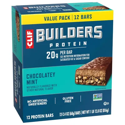 Communicates multiple key product benefits and certifications to reassure shoppers about the protein bar's nutritional value, clean ingredients, and dietary compatibility.