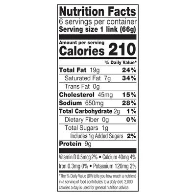 Provides comprehensive nutritional information to help shoppers make informed dietary decisions and understand the product's nutritional profile per serving.