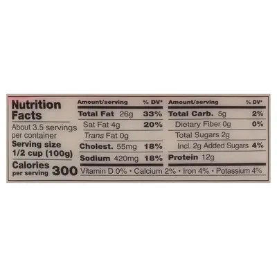 Provides detailed nutritional information to help shoppers make informed dietary decisions about the product.